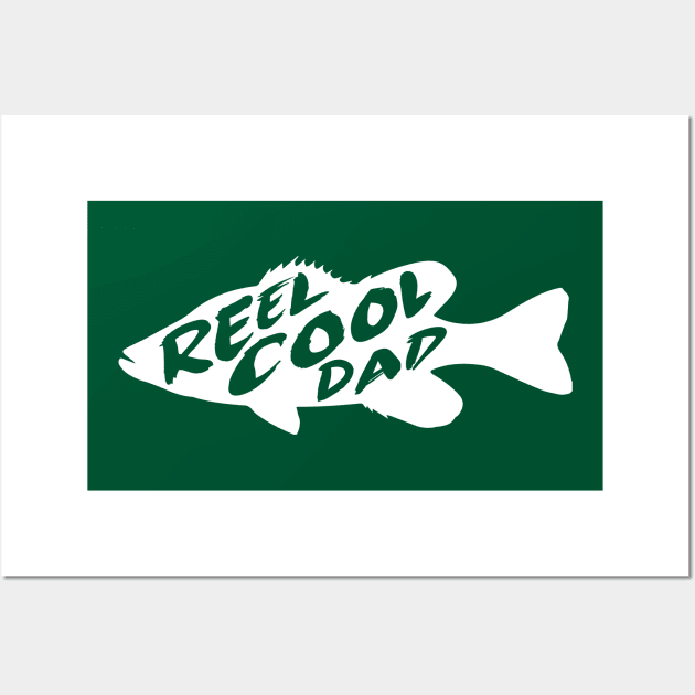 Reel Cool Dad Fun Father Fish Gift Wall Art by HeyListen